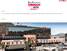 Tablet Screenshot of hotelcoronado.ch